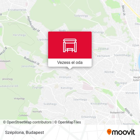 Szépilona térkép