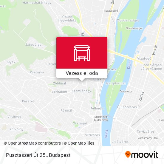 Pusztaszeri Út 25. térkép