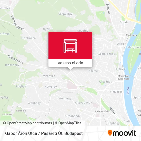 Gábor Áron Utca / Pasaréti Út térkép