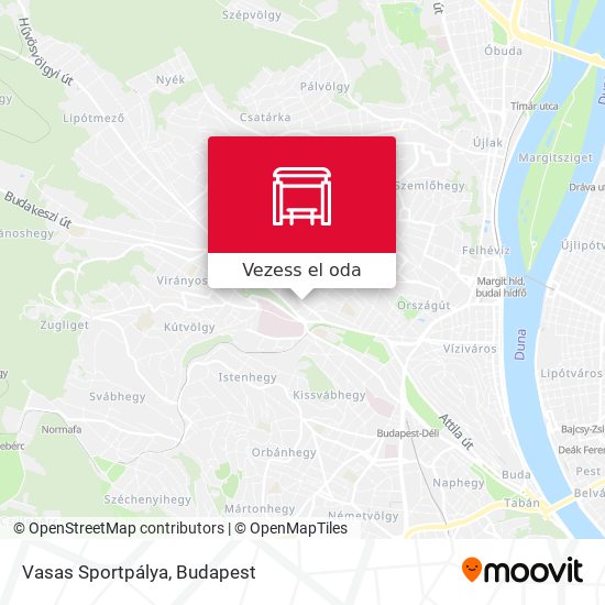 Vasas Sportpálya térkép