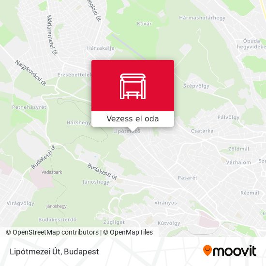 Lipótmezei Út térkép