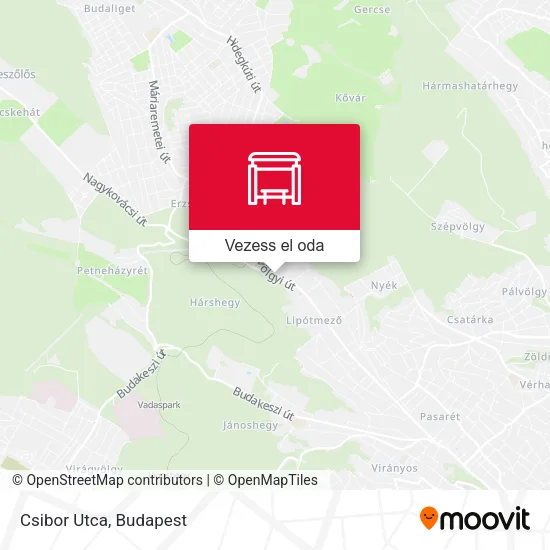 Csibor Utca térkép