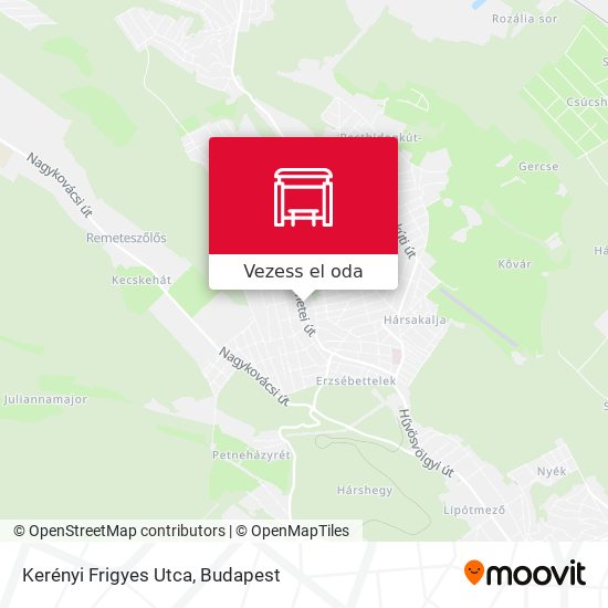 Kerényi Frigyes Utca térkép