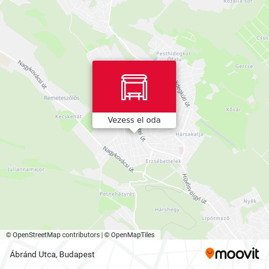 Ábránd Utca térkép