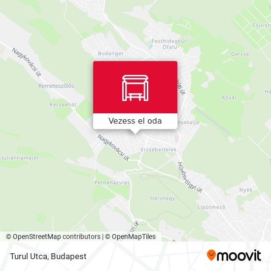Turul Utca térkép
