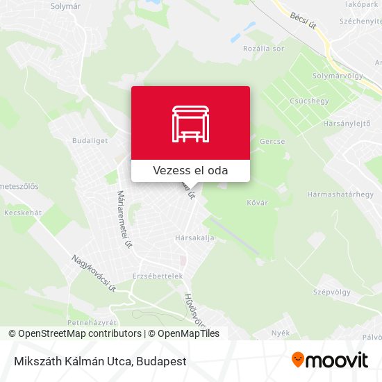 Mikszáth Kálmán Utca térkép