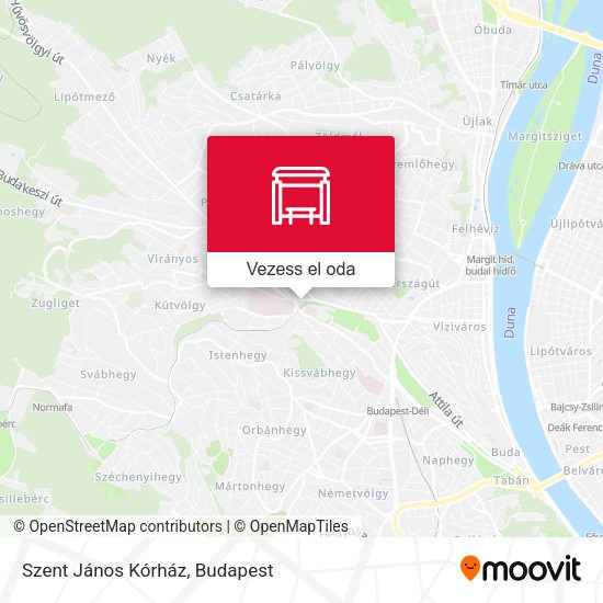 Szent János Kórház térkép