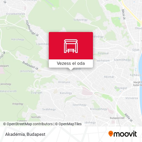 Akadémia térkép