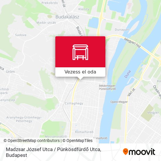 Madzsar József Utca / Pünkösdfürdő Utca térkép
