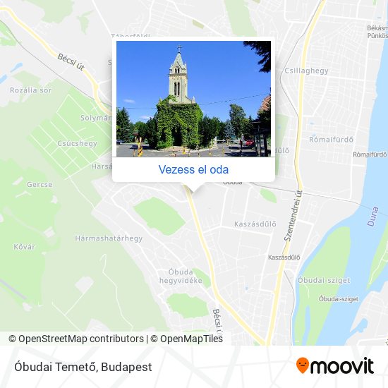 Óbudai Temető térkép