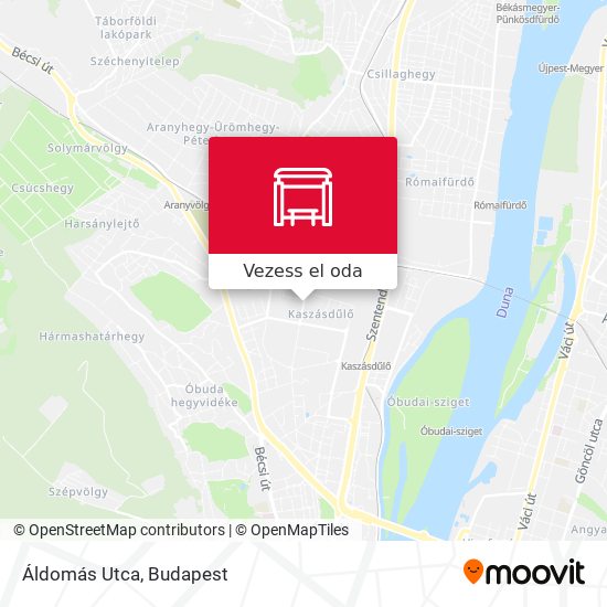 Áldomás Utca térkép