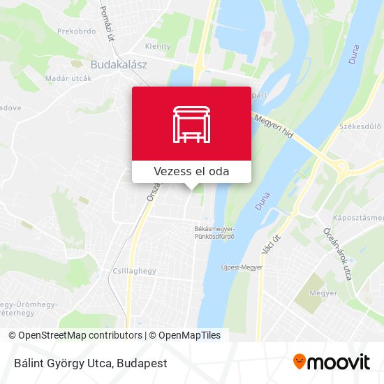 Bálint György Utca térkép
