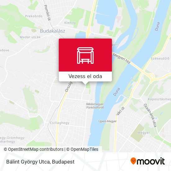 Bálint György Utca térkép