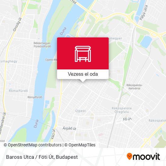 Baross Utca / Fóti Út térkép