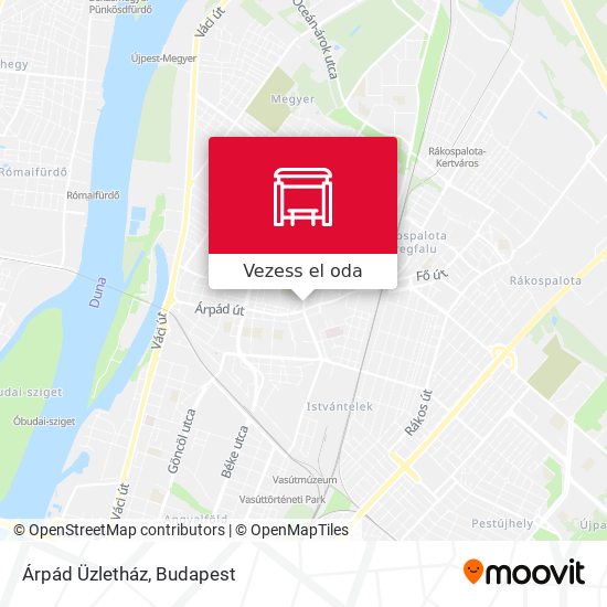 Árpád Üzletház térkép