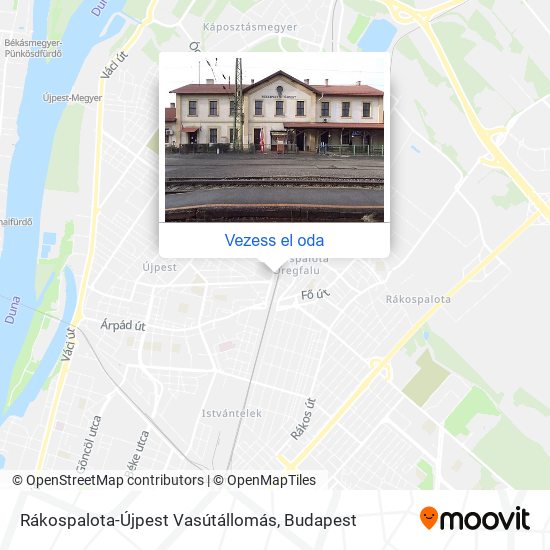 Rákospalota-Újpest Vasútállomás térkép