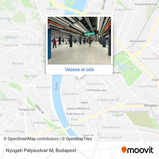 Nyugati Pályaudvar M térkép