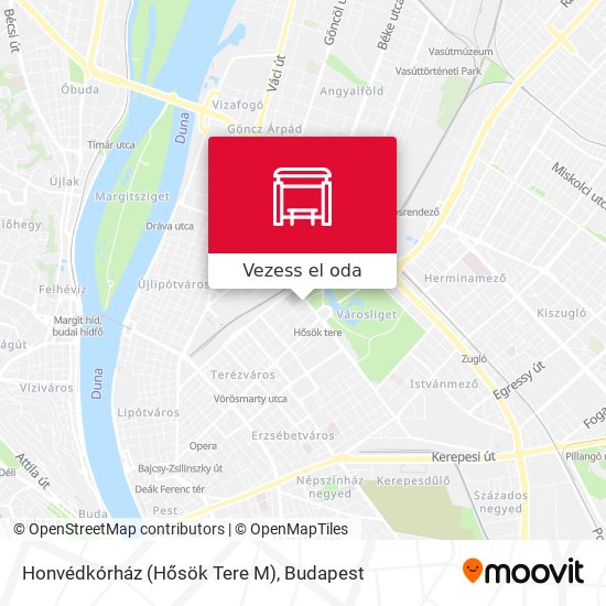 Honvédkórház (Hősök Tere M) térkép