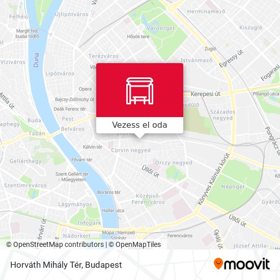 Horváth Mihály Tér térkép