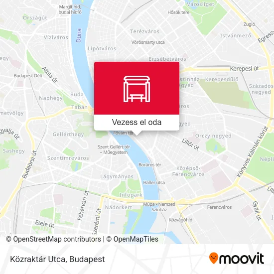 Közraktár Utca térkép