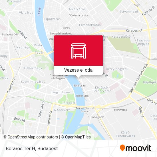 Boráros Tér H térkép