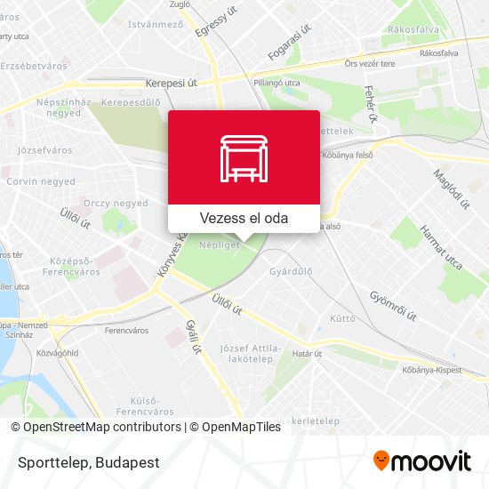 Sporttelep térkép