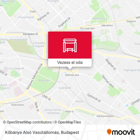 Kőbánya Alsó Vasútállomás térkép