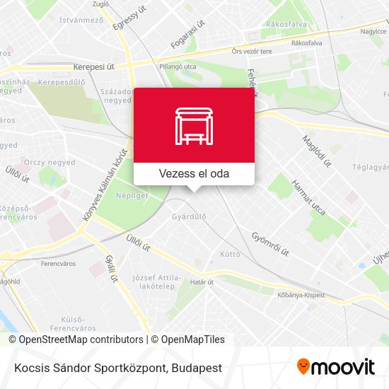 Kocsis Sándor Sportközpont térkép