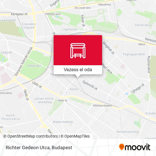 Richter Gedeon Utca térkép