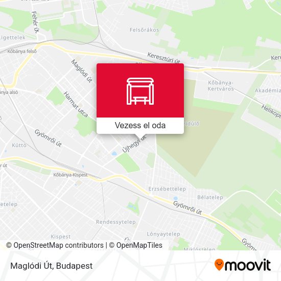 Maglódi Út térkép