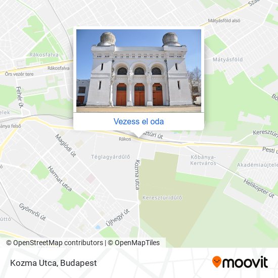 Kozma Utca térkép