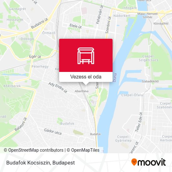 Budafok Kocsiszín térkép