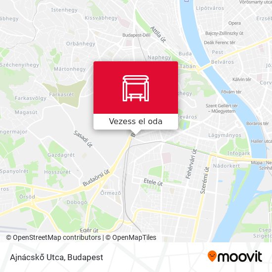 Ajnácskő Utca térkép