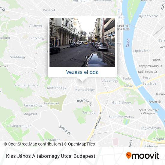Kiss János Altábornagy Utca térkép