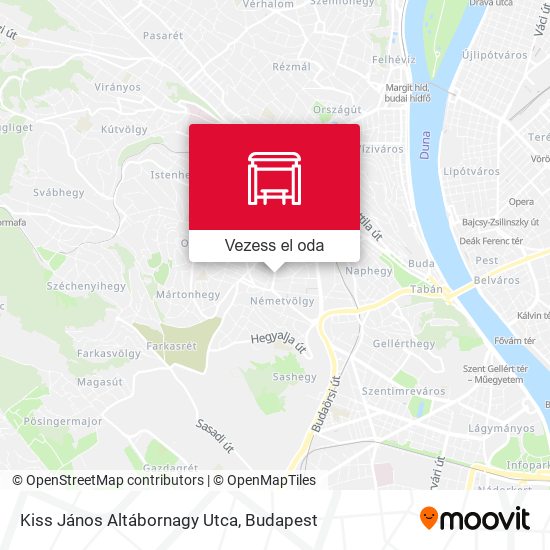 Kiss János Altábornagy Utca térkép