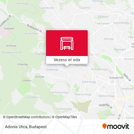 Adonis Utca térkép