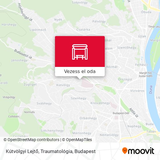 Kútvölgyi Lejtő, Traumatológia térkép