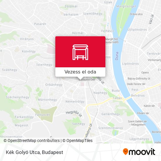 Kék Golyó Utca térkép