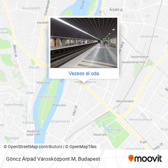 Göncz Árpád Városközpont M térkép