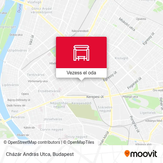 Cházár András Utca térkép
