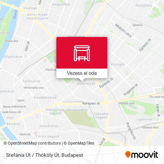 Stefánia Út / Thököly Út térkép