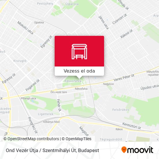 Ond Vezér Útja / Szentmihályi Út térkép