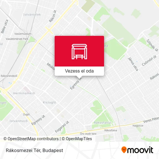 Rákosmezei Tér térkép