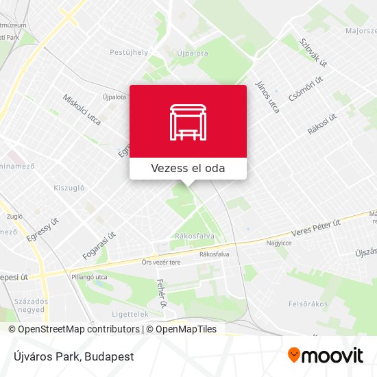 Újváros Park térkép