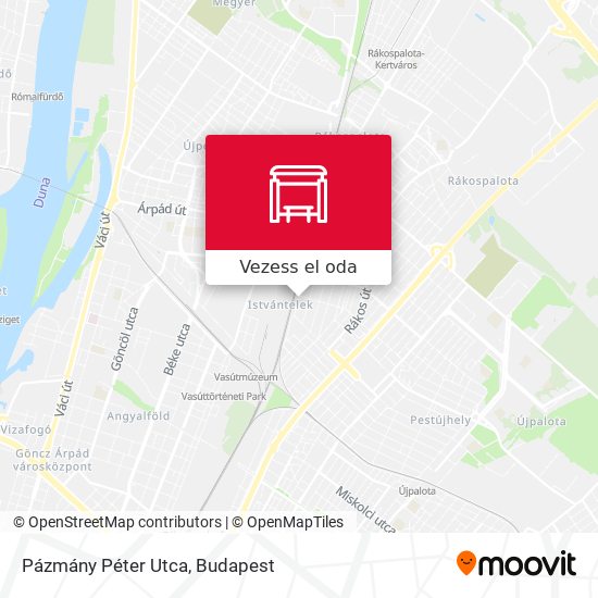 Pázmány Péter Utca térkép