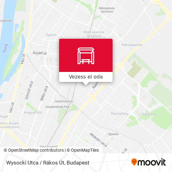 Wysocki Utca / Rákos Út térkép