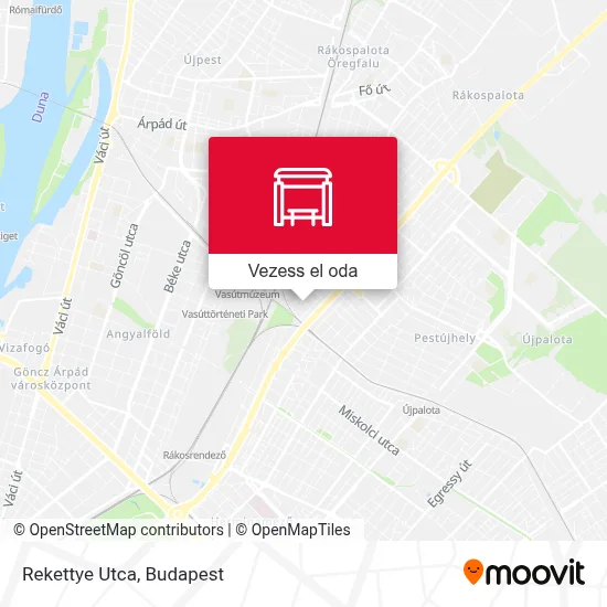 Rekettye Utca térkép