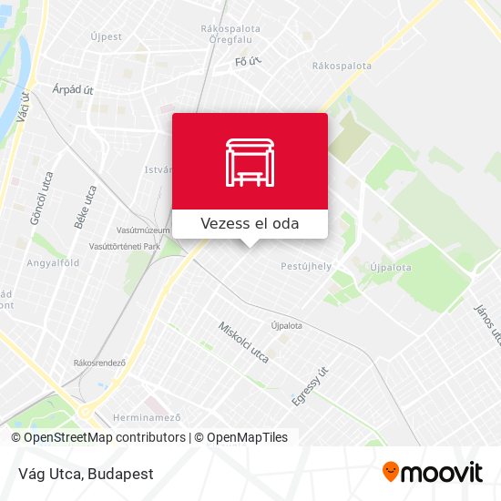 Vág Utca térkép