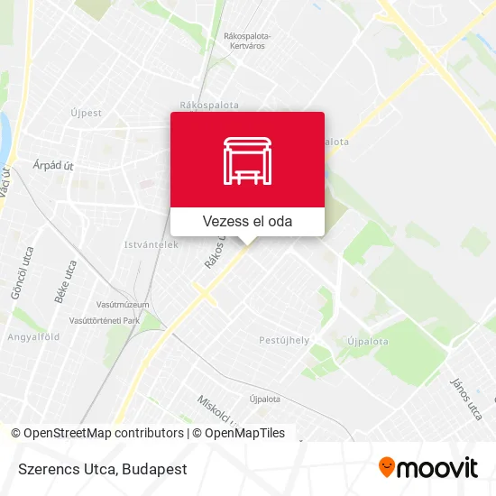 Szerencs Utca térkép