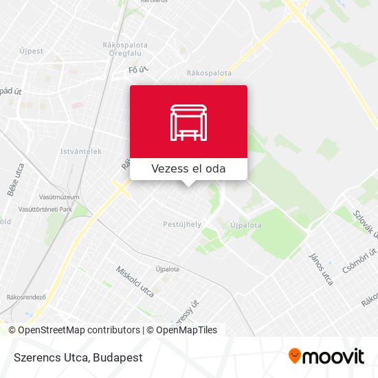 Szerencs Utca térkép